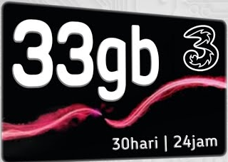 Paket Internet Three Happy - 33GB All Jaringan 30 Hari Paket Internet Three Happy - 33GB All Jaringan 30 Hari
